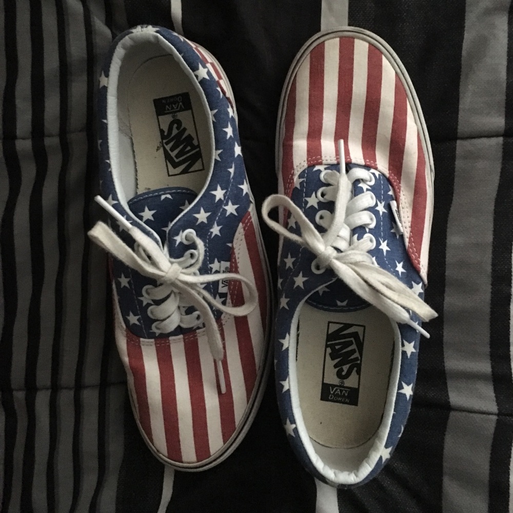 American Flag Vans